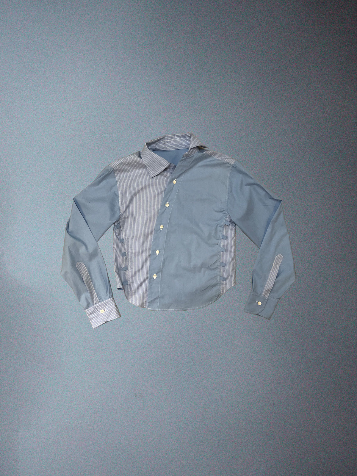 ASYMMETRICAL BLUE SHIRT